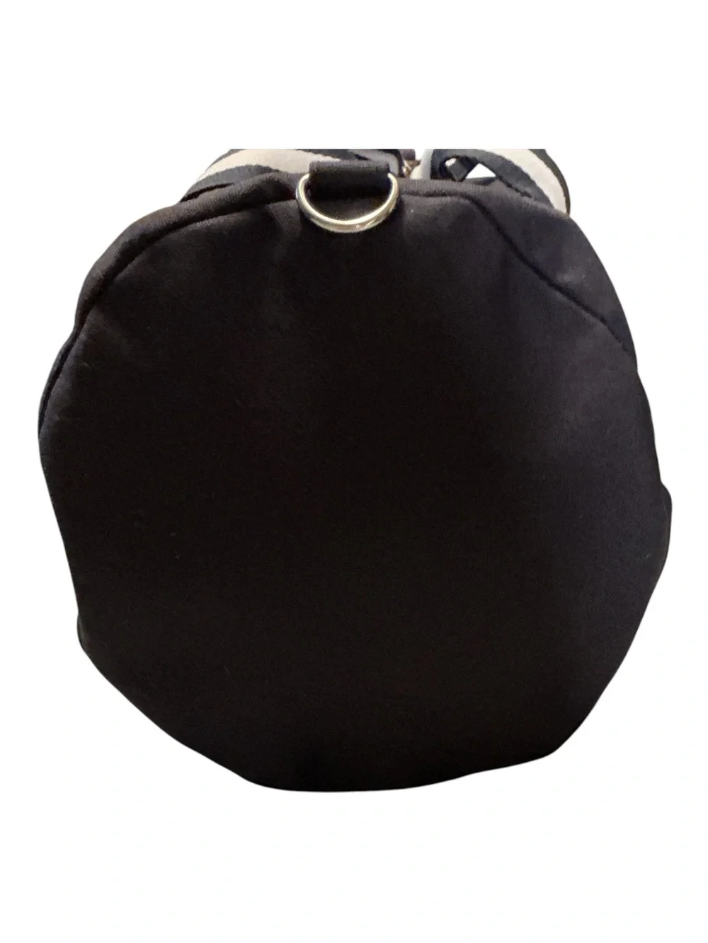Ralph Lauren Black Canvas Duffel with White Straps